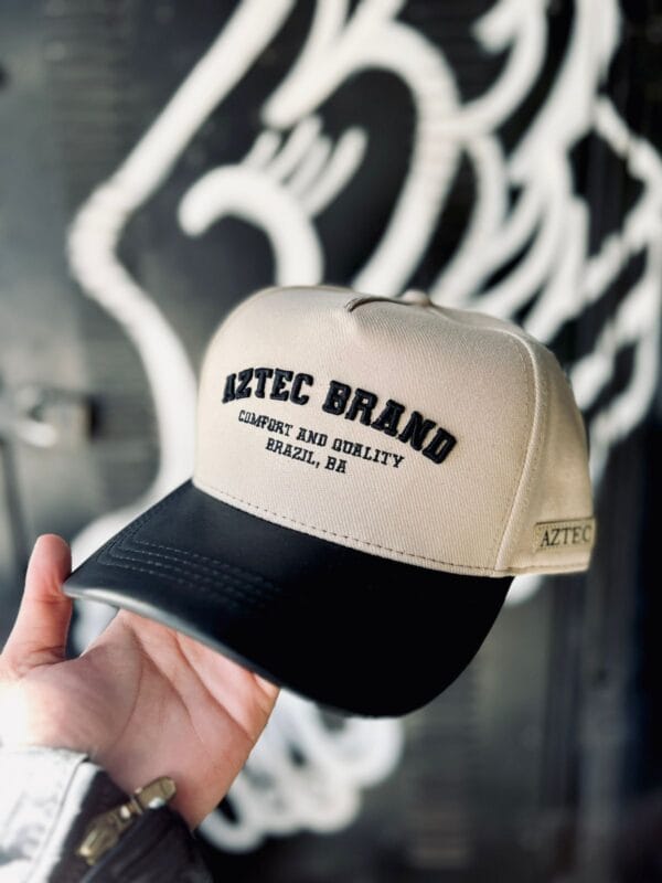 Boné Dad Hat Aztec Biicolor em Tecido Camurça - Imagem 2