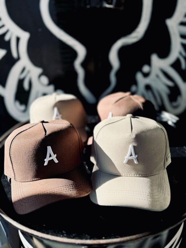 Boné Dad Hat Aztec Unicolor em Tecido com Logo "A" - Imagem 2